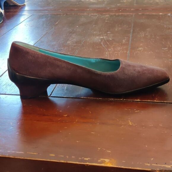 𝅺salvatore Ferragamo boutique vintage 90s brown suede loafers size 7 - Picture 3 of 9